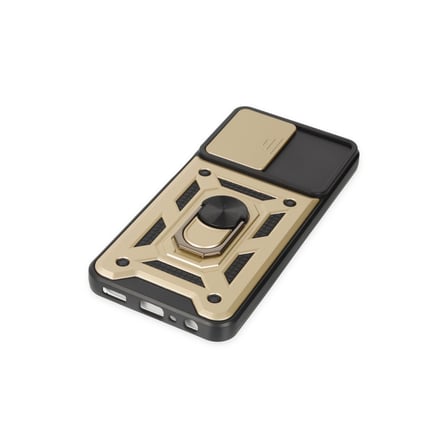 Galaxy A04S Kılıf Pars Lens Yüzüklü Silikon - Gold