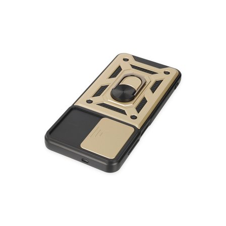 Galaxy A04S Kılıf Pars Lens Yüzüklü Silikon - Gold