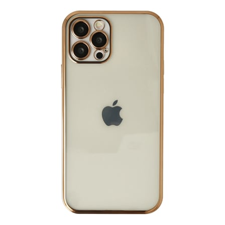 iPhone 12 Pro Max Kılıf Razer Lensli Silikon - Gold