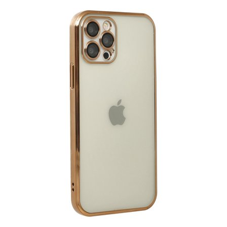 iPhone 12 Pro Max Kılıf Razer Lensli Silikon - Gold