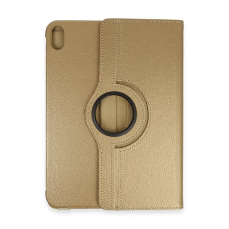iPad 2022 10.9 (10.nesil) Kılıf 360 Tablet Deri Kılıf - Gold