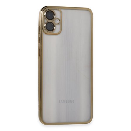 Galaxy A05 Kılıf Razer Lensli Silikon - Gold
