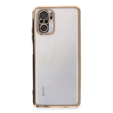 Redmi Note 10 Kılıf Razer Lensli Silikon - Gold