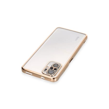 Redmi Note 10 Kılıf Razer Lensli Silikon - Gold