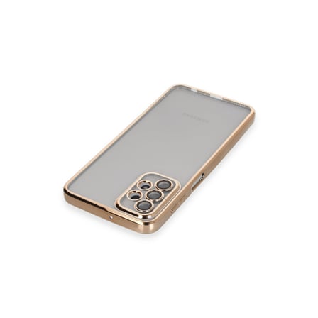 Galaxy A23 4G Kılıf Razer Lensli Silikon - Gold