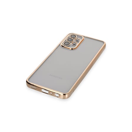 Galaxy A23 4G Kılıf Razer Lensli Silikon - Gold