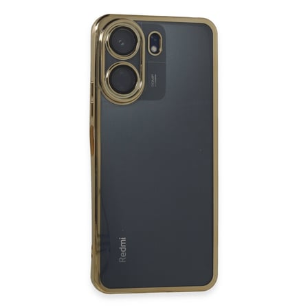 Redmi 13C Kılıf Razer Lensli Silikon - Gold