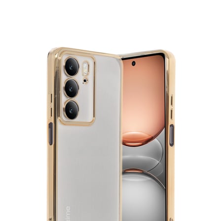 Realme C75 4G Kılıf Razer Lensli Silikon - Gold