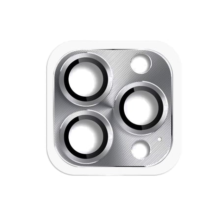 iPhone 16 Pro Max Pers Alüminyum Kamera Lens - Gri