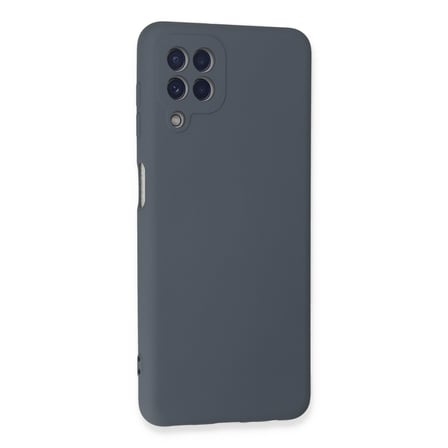 Galaxy A22 Kılıf Nano içi Kadife Silikon - Gri