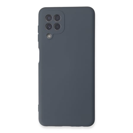 Galaxy A22 Kılıf Nano içi Kadife Silikon - Gri
