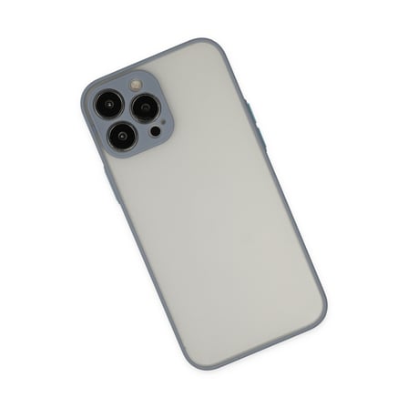 iPhone 13 Pro Kılıf Montreal Silikon Kapak - Gri