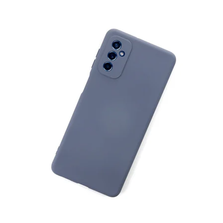 Galaxy M52 5G Kılıf Nano içi Kadife Silikon - Gri