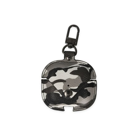 Airpods Pro 2 (2.nesil) Çanta Kamuflaj Deri Kılıf - Gri