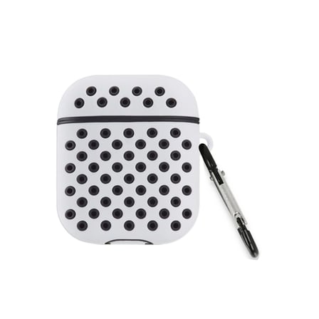 Airpods 2 (2.nesil) Spor Delikli Kılıf - Gri-Siyah