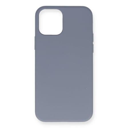 iPhone 12 Pro Max Kılıf Nano içi Kadife Silikon - Gri