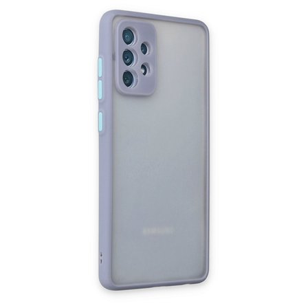 Galaxy A72 Kılıf Montreal Silikon Kapak - Gri