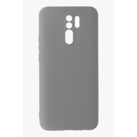 Redmi 9 Kılıf Nano içi Kadife Silikon - Gri