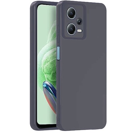 Redmi Note 12 Pro 5G Kılıf Nano içi Kadife Silikon - Gri