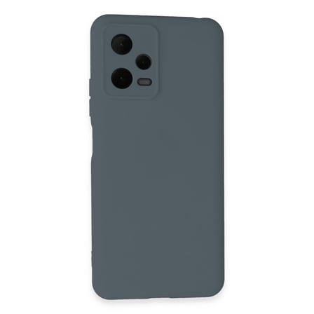 Redmi Note 12 Pro 5G Kılıf Nano içi Kadife Silikon - Gri
