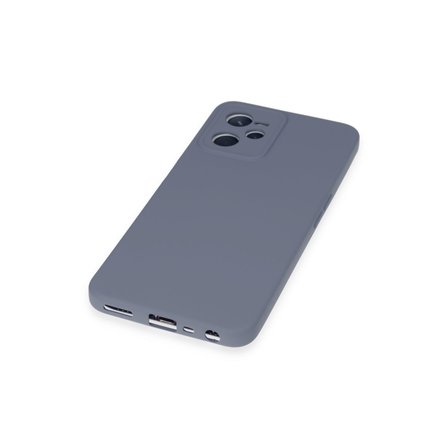 Realme C35 Kılıf Nano içi Kadife Silikon - Gri