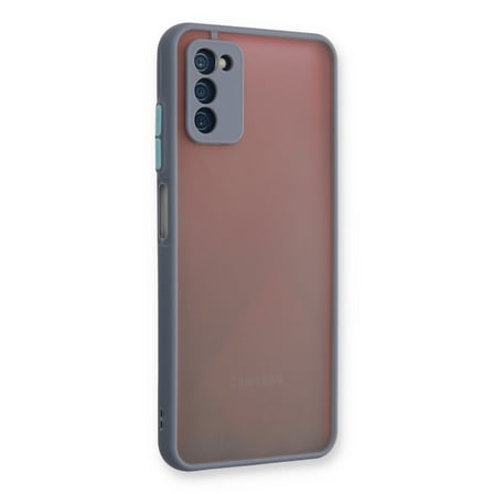 Galaxy A03S Kılıf Montreal Silikon Kapak - Gri