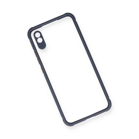 Redmi 9A Kılıf Miami Şeffaf Silikon - Gri