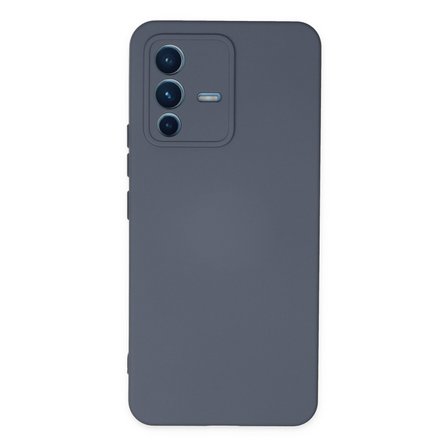 V23 5G Kılıf Nano içi Kadife Silikon - Gri
