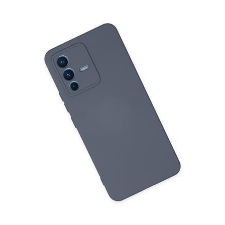 V23 5G Kılıf Nano içi Kadife Silikon - Gri
