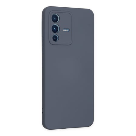 V23 5G Kılıf Nano içi Kadife Silikon - Gri