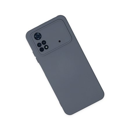 Poco M4 Pro 4G Kılıf Nano içi Kadife Silikon - Gri
