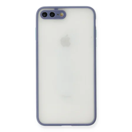 iPhone 7 Plus Kılıf Montreal Silikon Kapak - Gri