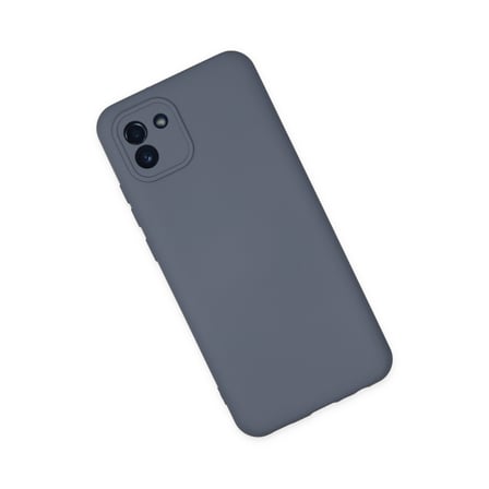Galaxy A03 Kılıf Nano içi Kadife Silikon - Gri