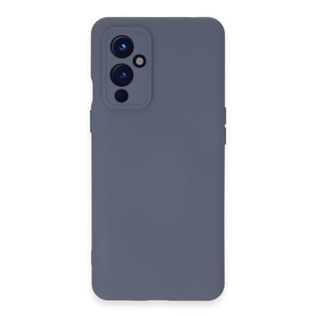 One Plus 9 Kılıf Nano içi Kadife Silikon - Gri