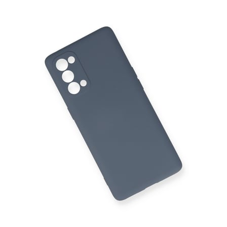 Reno 5 Pro Kılıf Nano içi Kadife Silikon - Gri