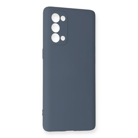Reno 5 Pro Kılıf Nano içi Kadife Silikon - Gri