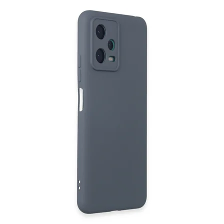 Redmi Note 12 5G Kılıf Nano içi Kadife Silikon - Gri