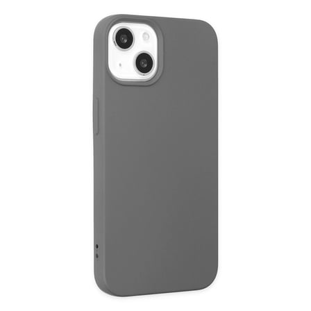 iPhone 14 Plus Kılıf Nano içi Kadife Silikon - Gri