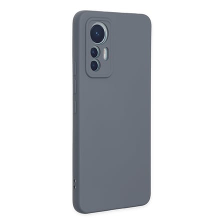Erdo Ticaret Xiaomi Mi 12 Lite Kılıf Silikon Kadife Gri