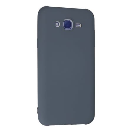 Galaxy J7 Kılıf Nano içi Kadife Silikon - Gri
