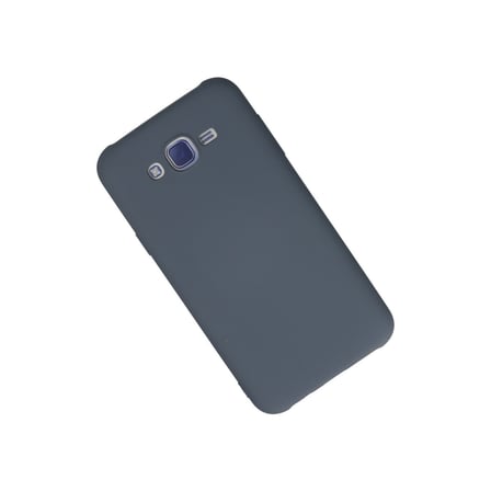 Galaxy J7 Kılıf Nano içi Kadife Silikon - Gri