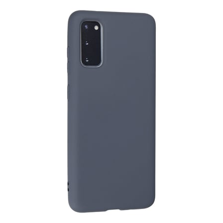 Galaxy S20 Kılıf Nano içi Kadife Silikon - Gri