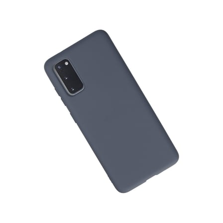 Galaxy S20 Kılıf Nano içi Kadife Silikon - Gri