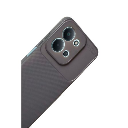 Erdo Ticaret Xiaomi Redmi 15C 5G Karbon Kılıf Gri Arka Kılıf