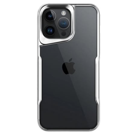iPhone 14 Pro Max Kılıf Boyi Silikon Kapak - Gümüş