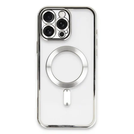 iphone 16 pro kılıf kross magneticsafe kapak - gümüş
