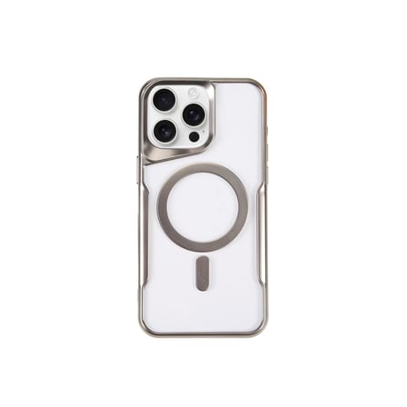 iPhone 14 Pro Kılıf Boyi Magsafe Silikon Kapak - Gümüş