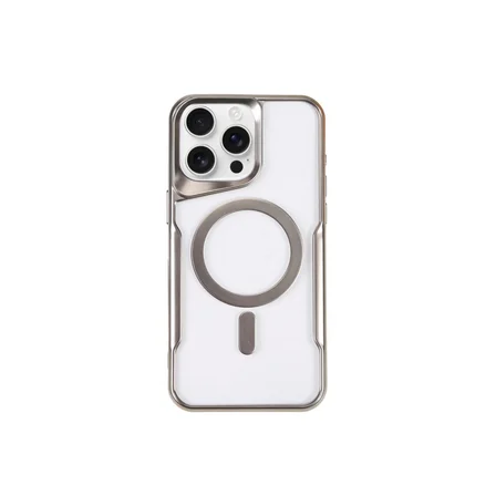 iPhone 14 Pro Kılıf Boyi Magsafe Silikon Kapak - Gümüş