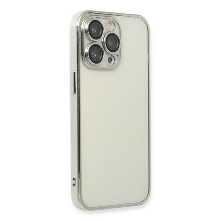 iPhone 13 Pro Kılıf Razer Lensli Silikon - Gümüş
