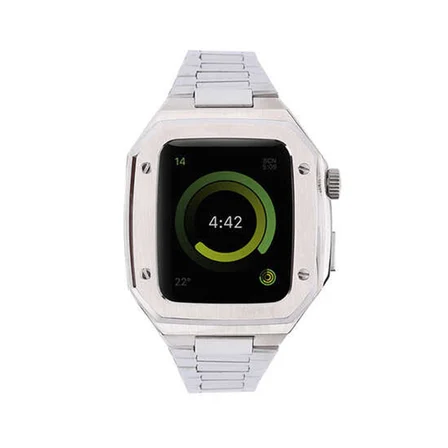 Watch 44mm Metal Petek Kasalı Kordon - Gümüş